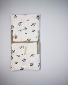 Pochette pour lingettes démaquillantes avec 4 lingettes